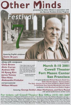 Poster for Other Minds Festival 7, 2001
