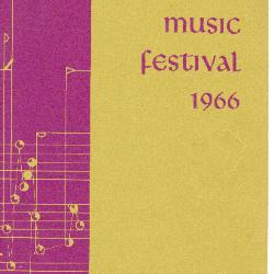 Cabrillo Music Festival 1966: Printed Program