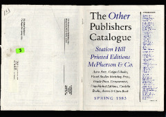 Other Publishers Catalogue, Spring 1983