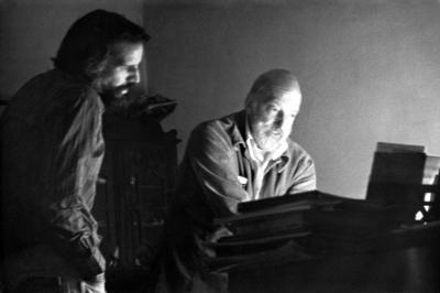 Peter and James Cleghorn, Redwood City, 1977 (cropped image)