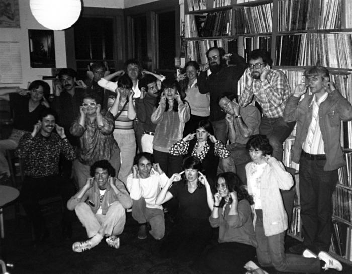 Members of the KPFA Music Department staff, May 1983